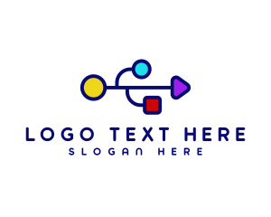 Gadget - USB Tech Data logo design