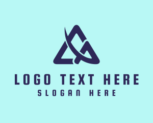 Triangle - Abstract Blue Triangle logo design