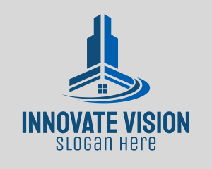 Blue Engineering Innovation logo design