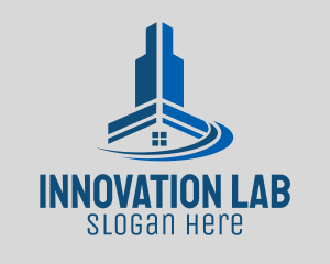 Blue Engineering Innovation logo design