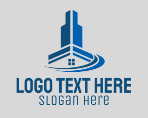 Tower - Blue Engineering Innovation logo design