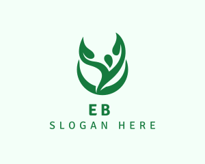 Natural - Natural Human Leaf logo design