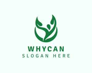 Person - Natural Human Leaf logo design
