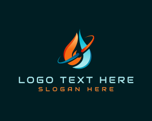 Gasoline - Energy Thermal Power logo design