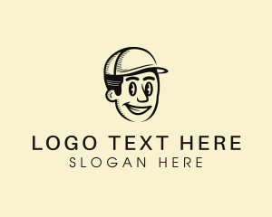 Influencer - Smiling Retro Handyman logo design