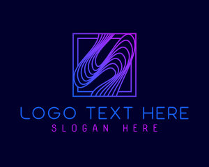 Content Producer - Abstract Wave Letter S logo design