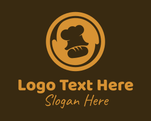 Baker - Loaf Baker Badge logo design