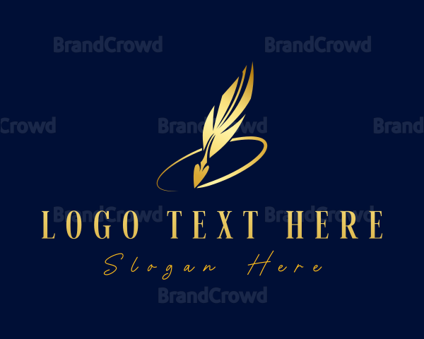 Pen Quill Writing Logo