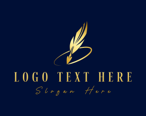 Sign - Pen Quill Writing logo design