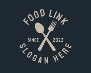 Spoon Fork Restaurant Wordmark logo design
