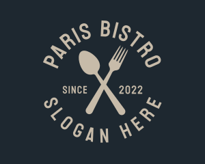 Spoon Fork Restaurant Wordmark logo design