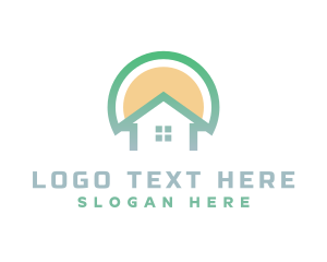 Roof - Sunrise House Window logo design