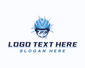 Triathlon - Bicycle Sports Helmet logo design