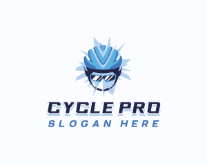 Biking - Bicycle Sports Helmet logo design