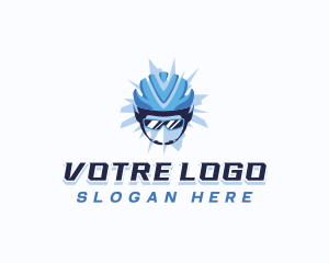 Rider - Bicycle Sports Helmet logo design