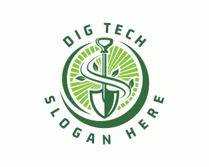 Dig - Plant Shovel Gardening logo design