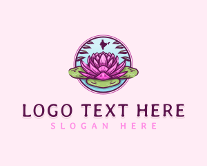 Map - Lotus Flower India logo design