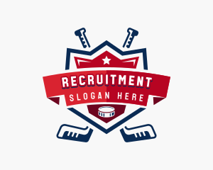 Hockey Puck - Hockey League Sport logo design