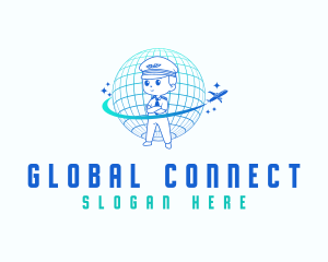 International - International Flight Pilot logo design