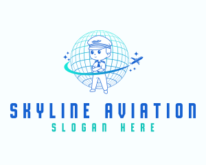 Flight - International Flight Pilot logo design