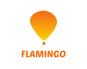 Orange Hot Air Balloon Logo