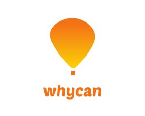 Orange Hot Air Balloon Logo