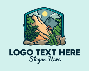 Mountain - Outdoor Gardening Frame logo design