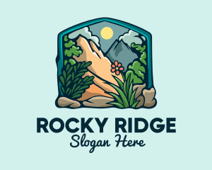 Rocky - Outdoor Gardening Frame logo design