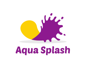 Paint Color Splash  logo design