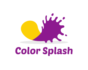 Paint Color Splash  logo design