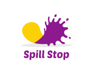 Spill - Paint Color Splash logo design