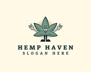 Cool Marijuana Leaf logo design