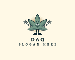Tounge - Cool Marijuana Leaf logo design