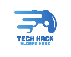 Tech Game Controller logo design