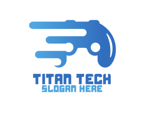 Tech Game Controller logo design