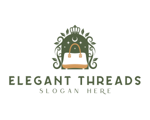 Floral Crown Bag logo design