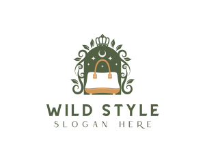 Floral Crown Bag logo design