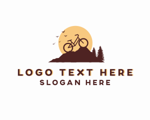 Nature - Outdoor Mountain Bicycle logo design