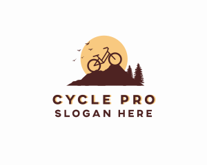 Biking - Outdoor Mountain Bicycle logo design