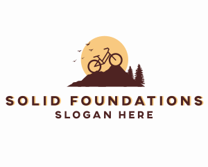 Mountain - Outdoor Mountain Bicycle logo design