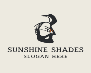 Sunglasses - Hipster Man Sunglasses logo design