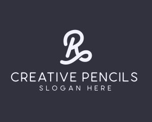 Cursive Letter R logo design