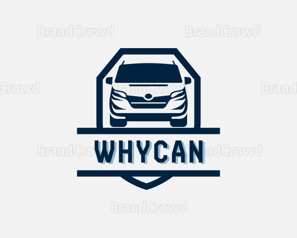 Driving Van Transportation Logo