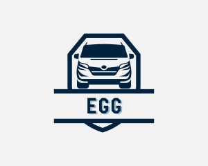 Driving Van Transportation Logo