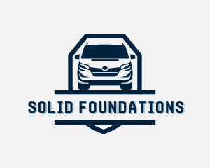 Driving Van Transportation Logo