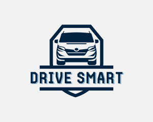 Driving Van Transportation logo design