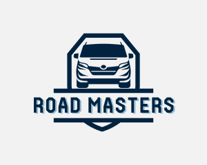 Driving Van Transportation logo design