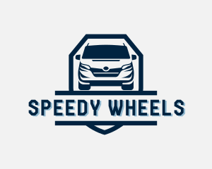 Van - Driving Van Transportation logo design