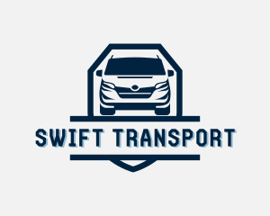 Driving Van Transportation logo design