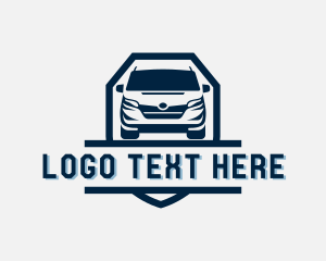 Driving Van Transportation Logo